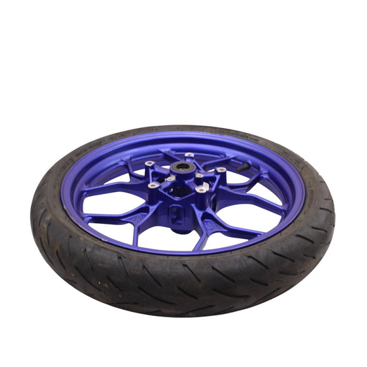 2020 - 2024 YAMAHA YZF R3 FRONT WHEEL RIM BLUE *SLIGHTLY BENT*