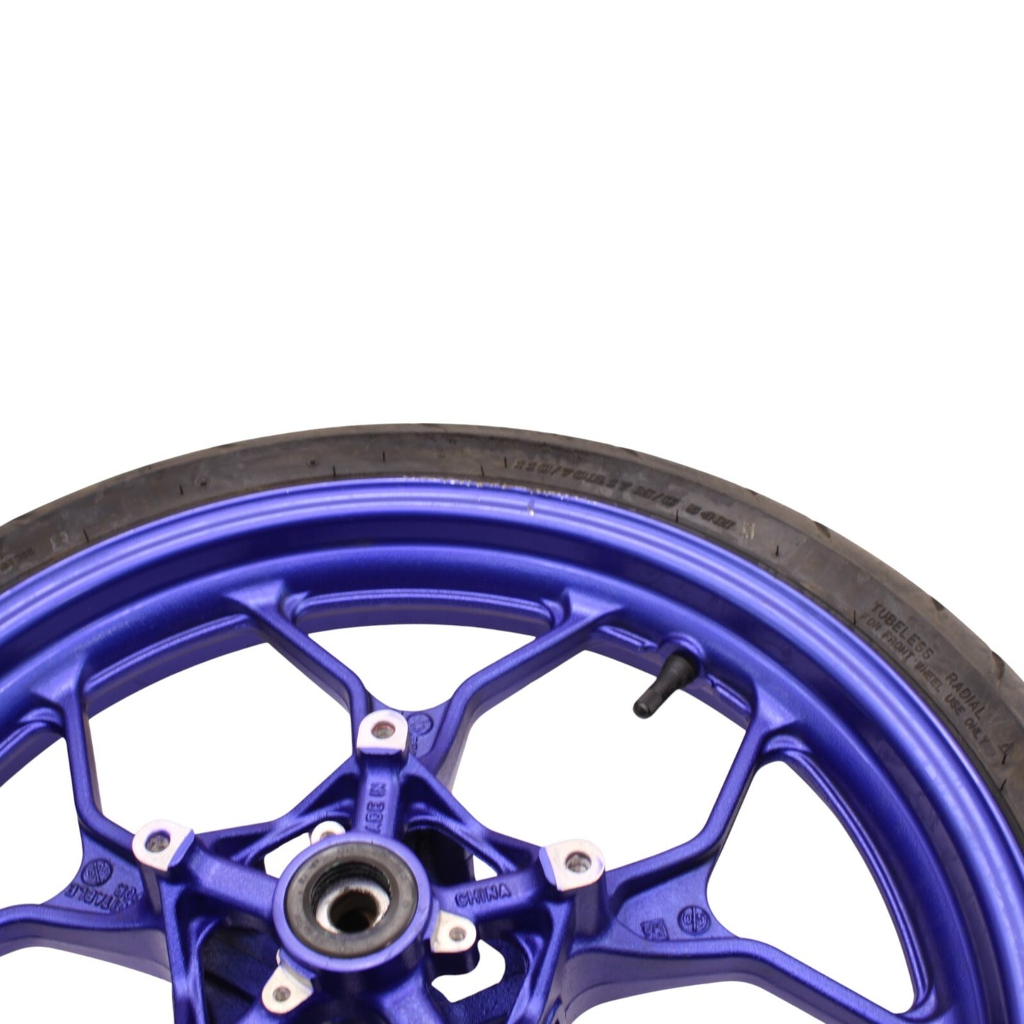 2020 - 2024 YAMAHA YZF R3 FRONT WHEEL RIM BLUE *SLIGHTLY BENT*