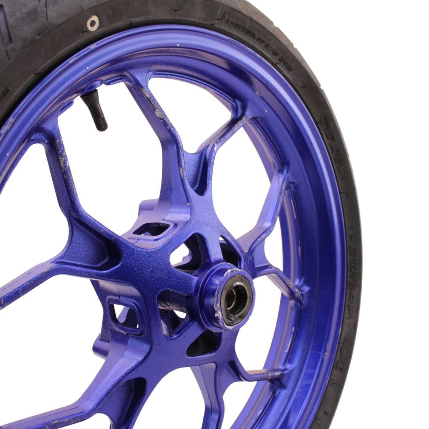 2020 - 2024 YAMAHA YZF R3 FRONT WHEEL RIM BLUE *SLIGHTLY BENT*
