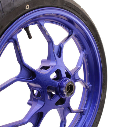 2020 - 2024 YAMAHA YZF R3 FRONT WHEEL RIM BLUE *SLIGHTLY BENT*