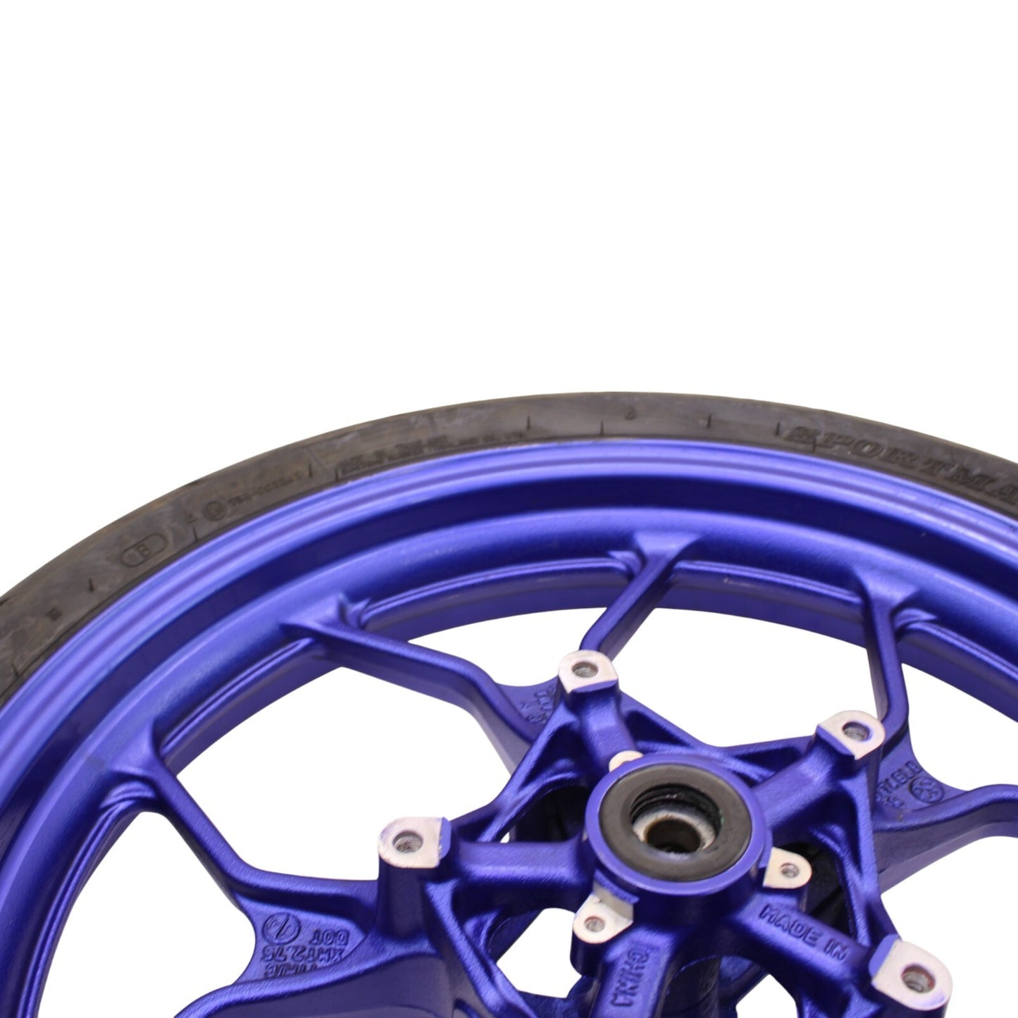 2020 - 2024 YAMAHA YZF R3 FRONT WHEEL RIM BLUE *SLIGHTLY BENT*