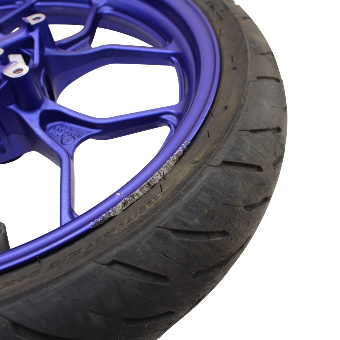 2020 - 2024 YAMAHA YZF R3 FRONT WHEEL RIM BLUE *SLIGHTLY BENT*