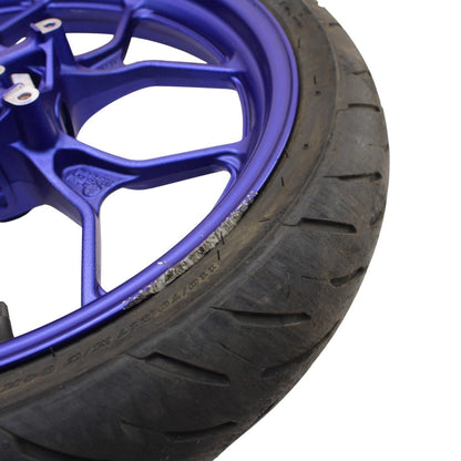 2020 - 2024 YAMAHA YZF R3 FRONT WHEEL RIM BLUE *SLIGHTLY BENT*