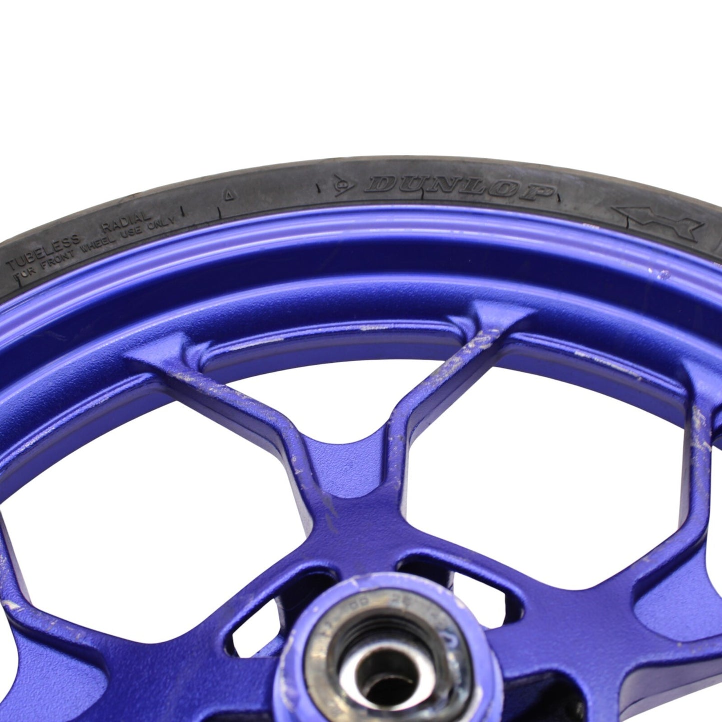 2020 - 2024 YAMAHA YZF R3 FRONT WHEEL RIM BLUE *SLIGHTLY BENT*