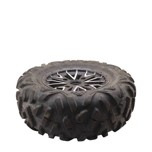 2016 - 2021 YAMAHA YXZ1000R FRONT WHEEL BLACK RIM MAXXIS TIRE