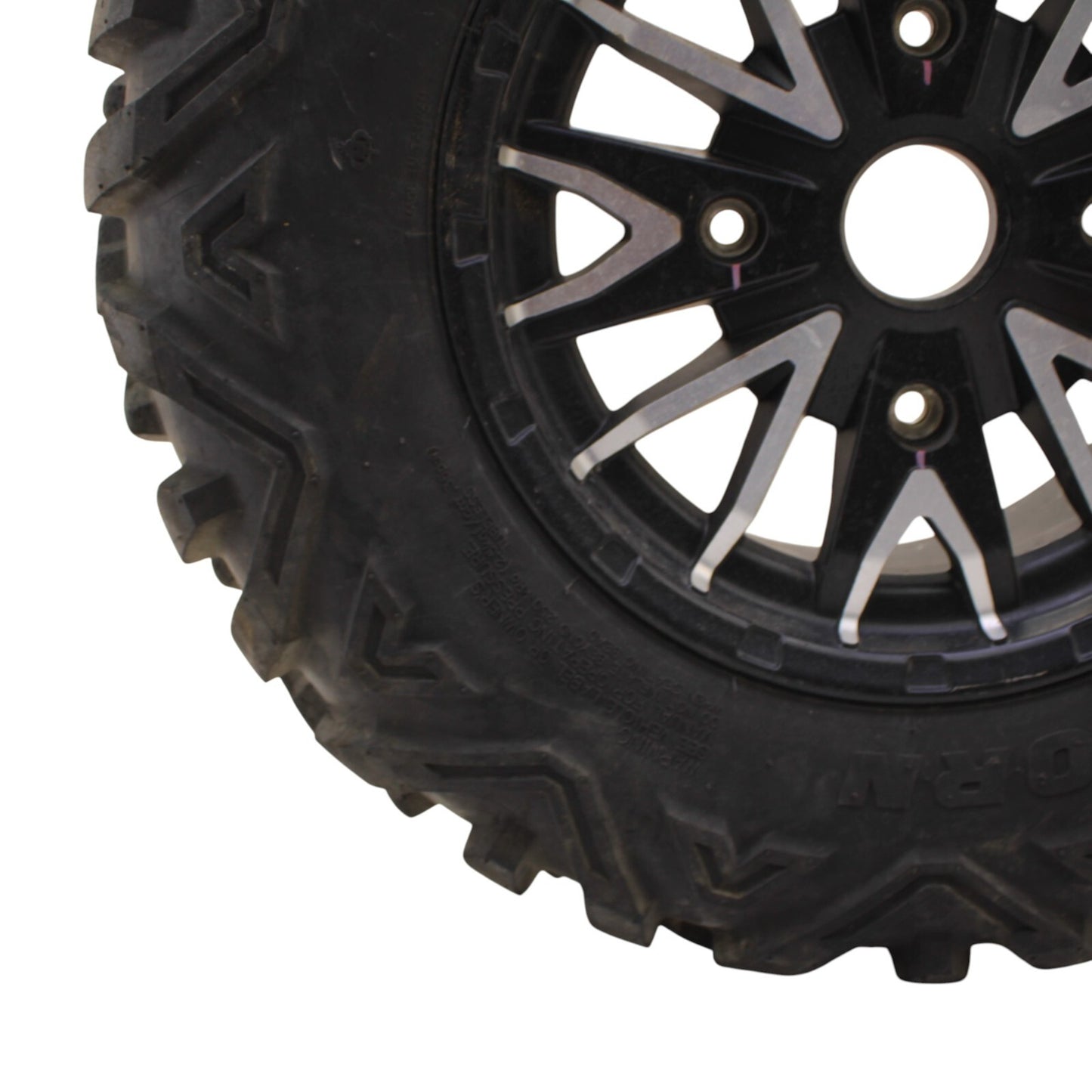 2016 - 2021 YAMAHA YXZ1000R FRONT WHEEL BLACK RIM MAXXIS TIRE