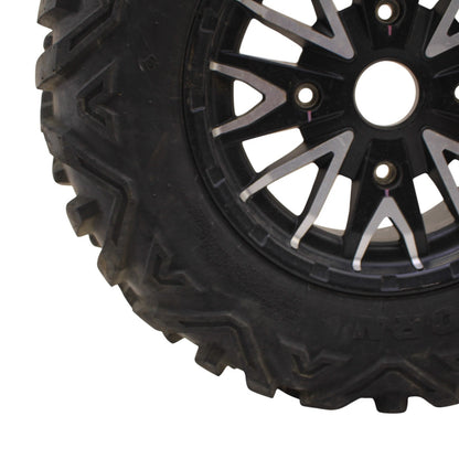 2016 - 2021 YAMAHA YXZ1000R FRONT WHEEL BLACK RIM MAXXIS TIRE