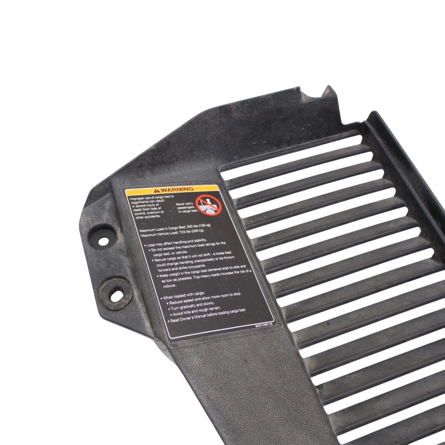 2016 - 2021 YAMAHA YXZ1000R RADIATOR COVER GUARD BLACK PLASTIC B5H-F286N-00