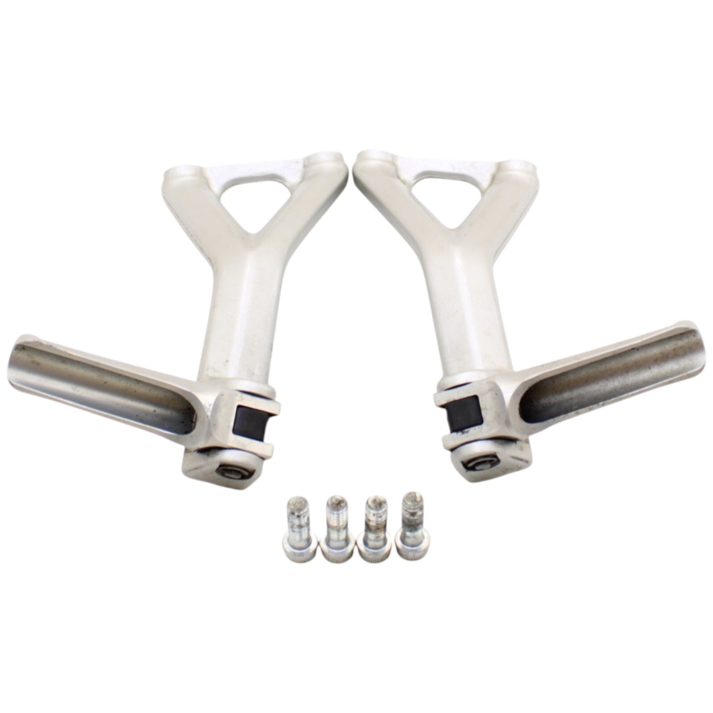 2018 - 2024 DUCATI PANIGALE V4 V4S PASSENGER PEGS BOLTS MOUNT SILVER BRACKET