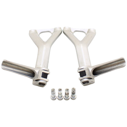 2018 - 2024 DUCATI PANIGALE V4 V4S PASSENGER PEGS BOLTS MOUNT SILVER BRACKET