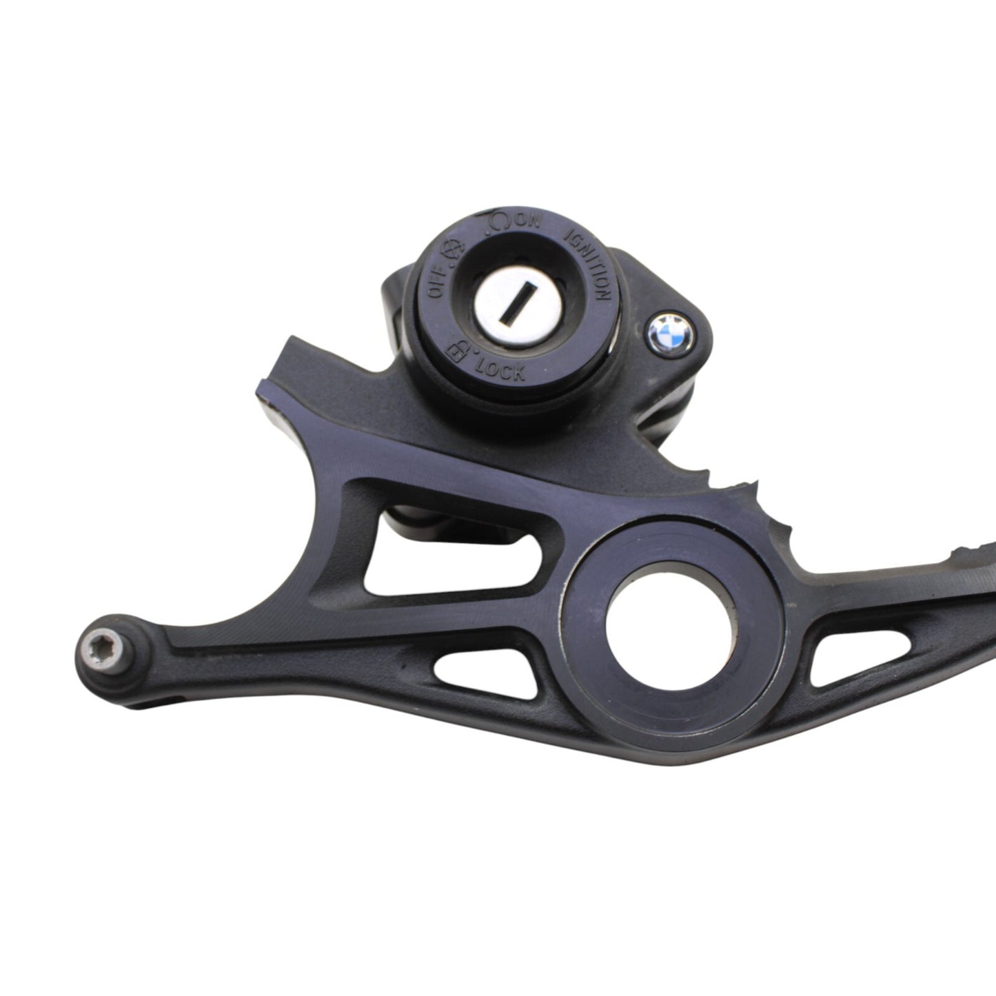 2020 - 2024 BMW S1000RR IGNITION LOCK CLAMP TRIPLE TREE BLACK STOCK