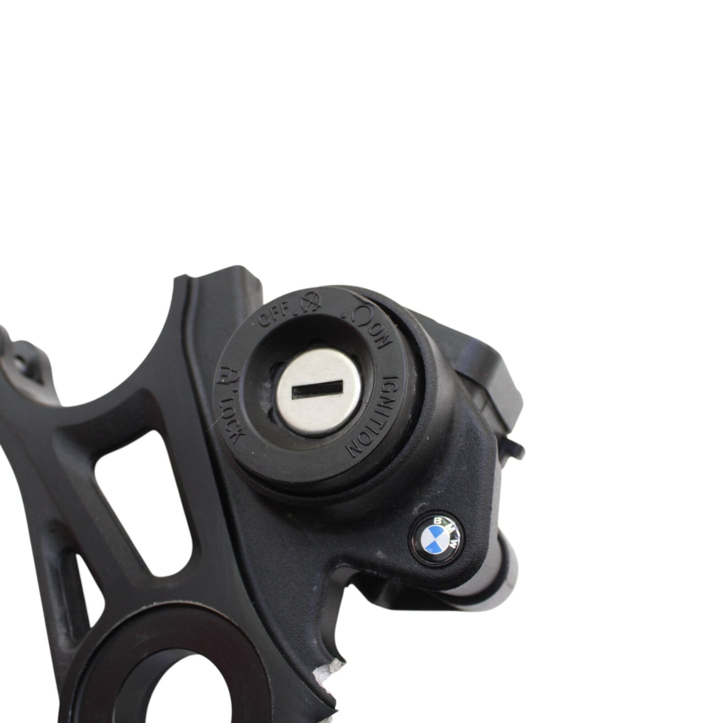 2020 - 2024 BMW S1000RR IGNITION LOCK CLAMP TRIPLE TREE BLACK STOCK