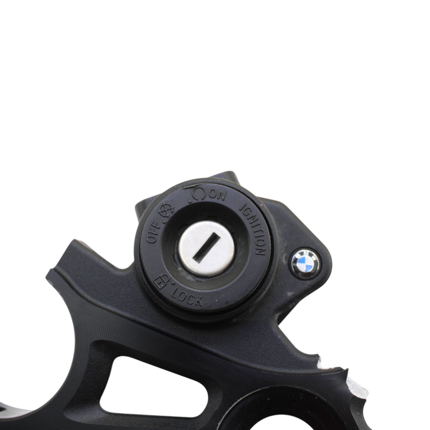 2020 - 2024 BMW S1000RR IGNITION LOCK CLAMP TRIPLE TREE BLACK STOCK
