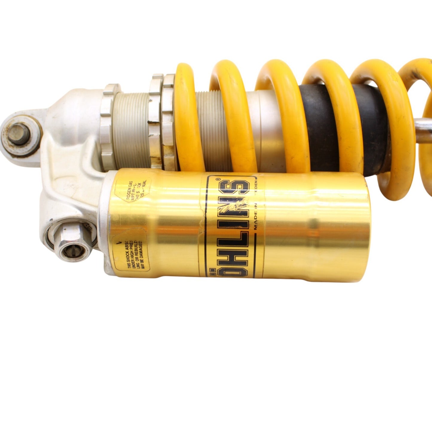 KTM 520 OHLINS REAR SHOCK BACK SUSPENSION YELLOW SPRING DAMPER STOCK