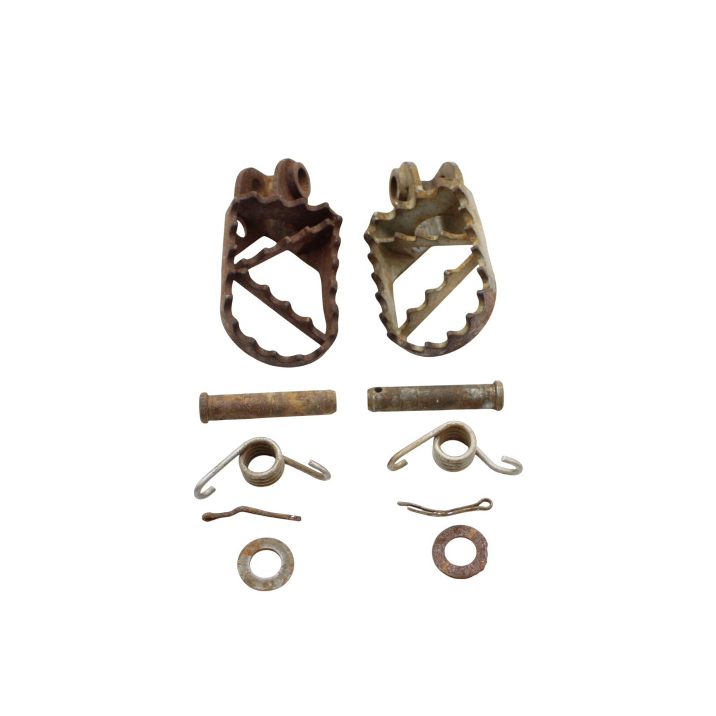 2000 - 2003 KTM 520 EXC FOOT REST PEGS LEFT RIGHT left side SILVER STOCK