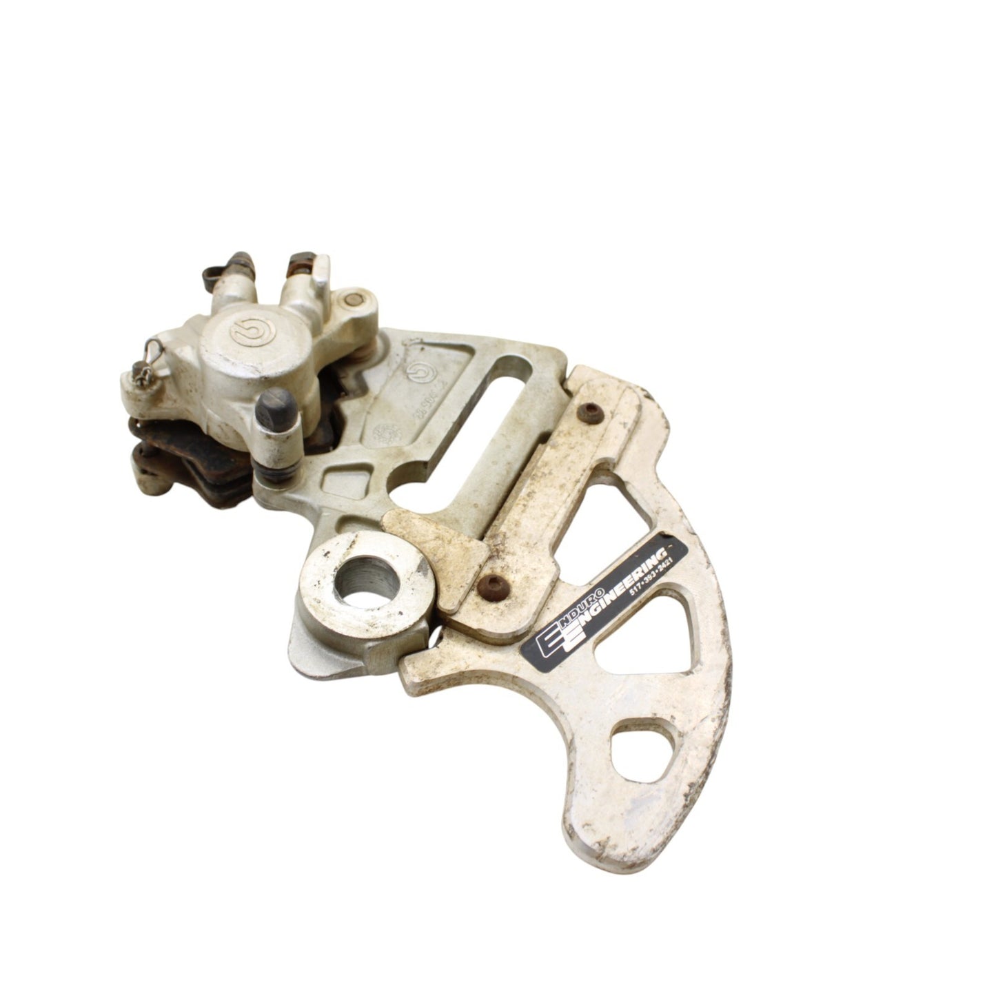 2000 - 2003 KTM 520 EXC BREMBO REAR BRAKE CALIPER MOUNT SILVER STOCK