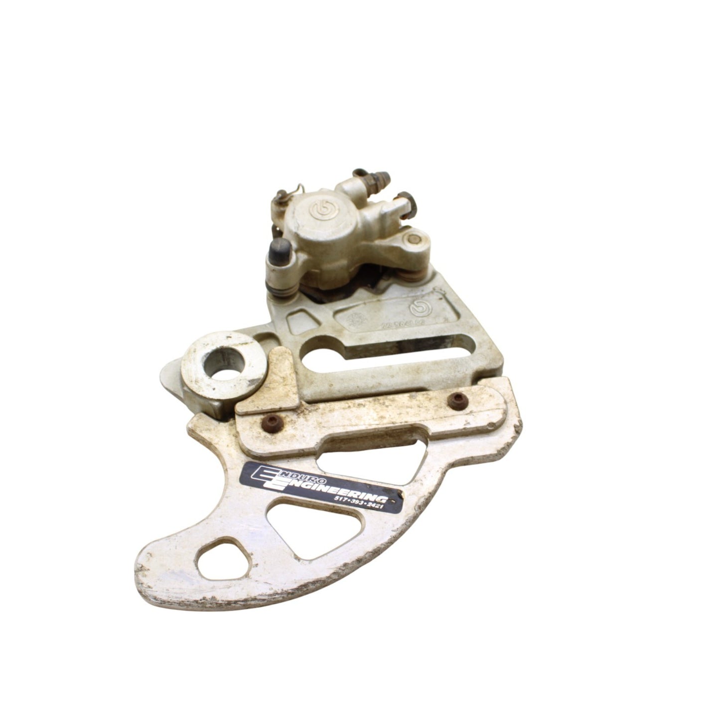 2000 - 2003 KTM 520 EXC BREMBO REAR BRAKE CALIPER MOUNT SILVER STOCK