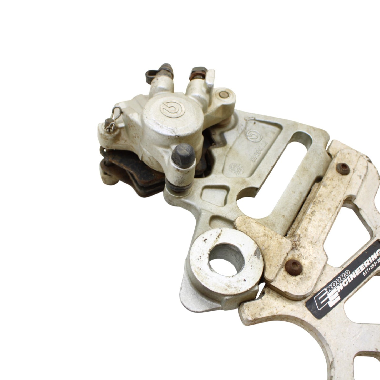 2000 - 2003 KTM 520 EXC BREMBO REAR BRAKE CALIPER MOUNT SILVER STOCK