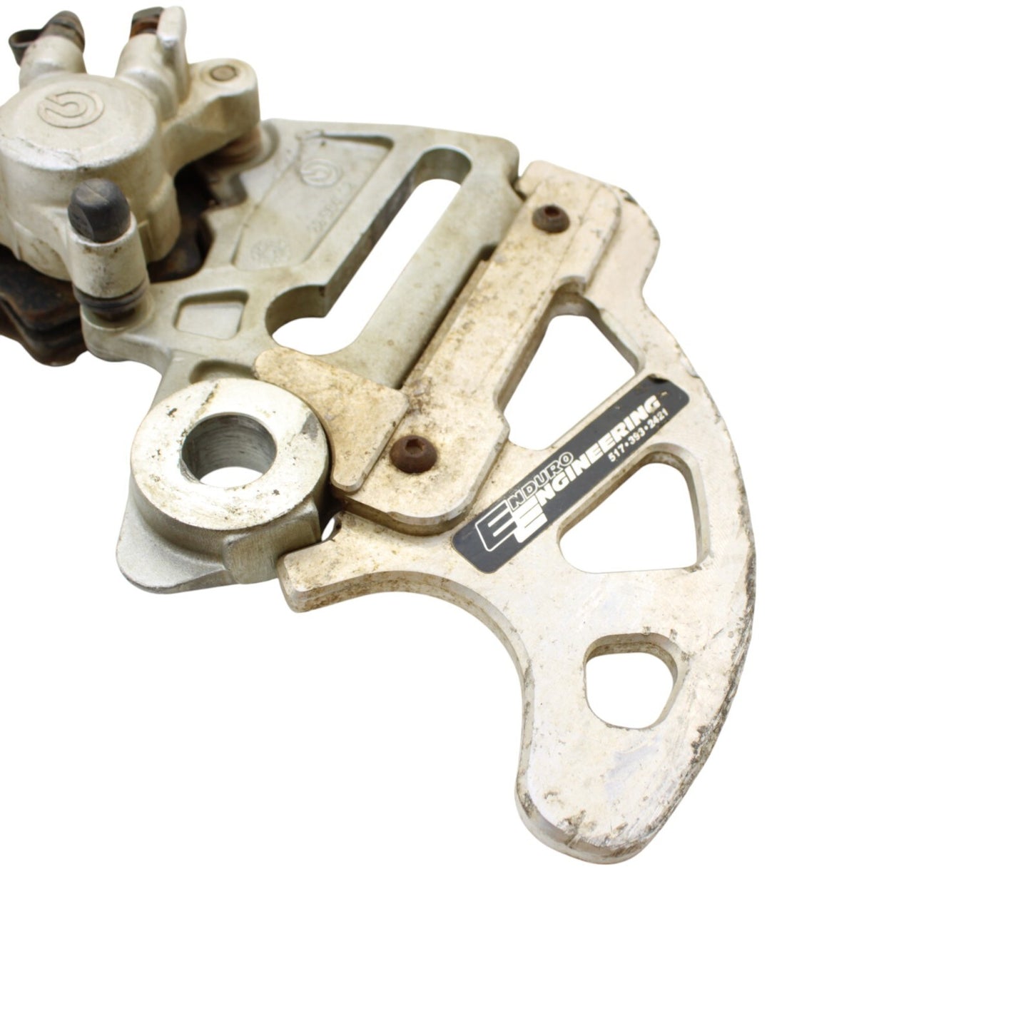 2000 - 2003 KTM 520 EXC BREMBO REAR BRAKE CALIPER MOUNT SILVER STOCK