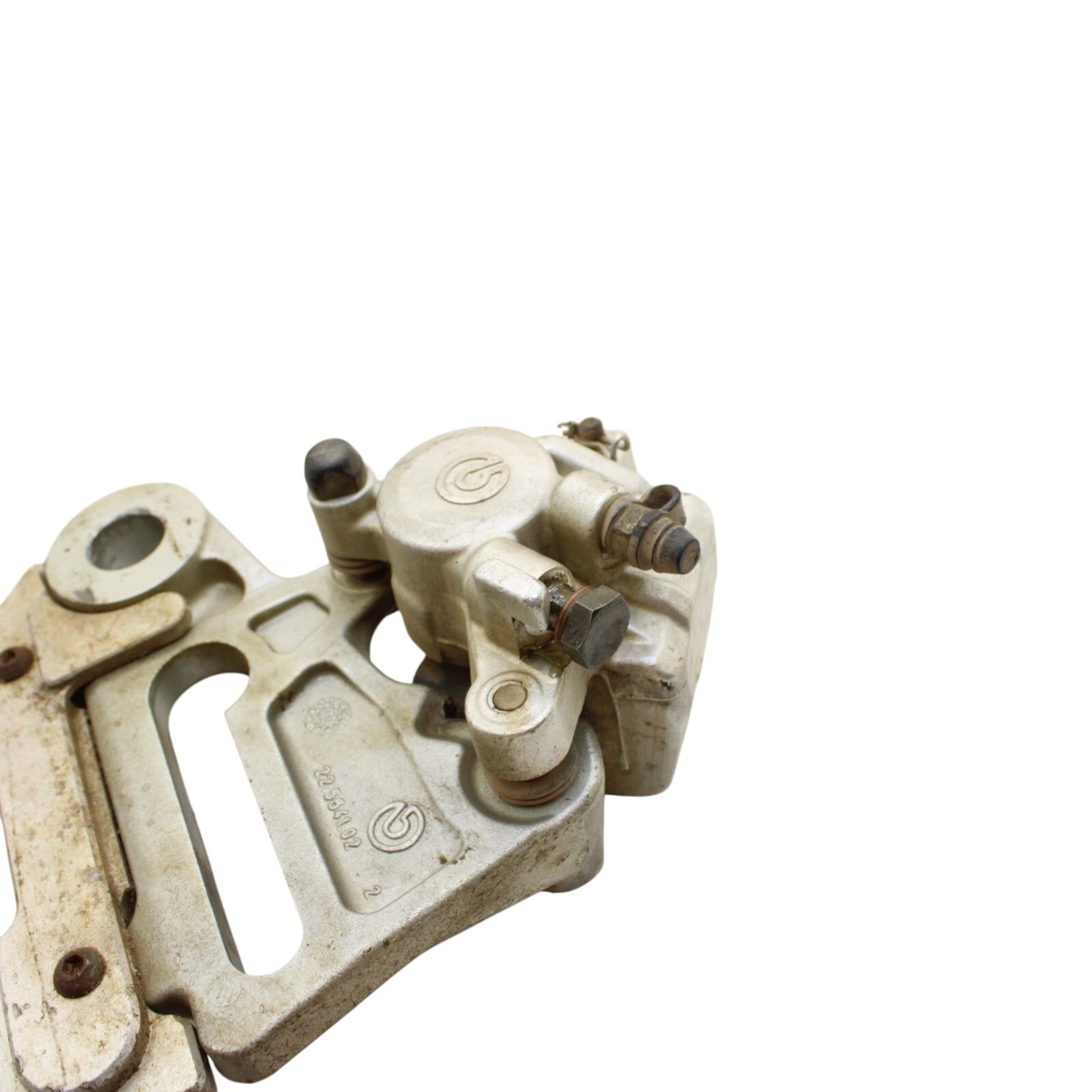 2000 - 2003 KTM 520 EXC BREMBO REAR BRAKE CALIPER MOUNT SILVER STOCK