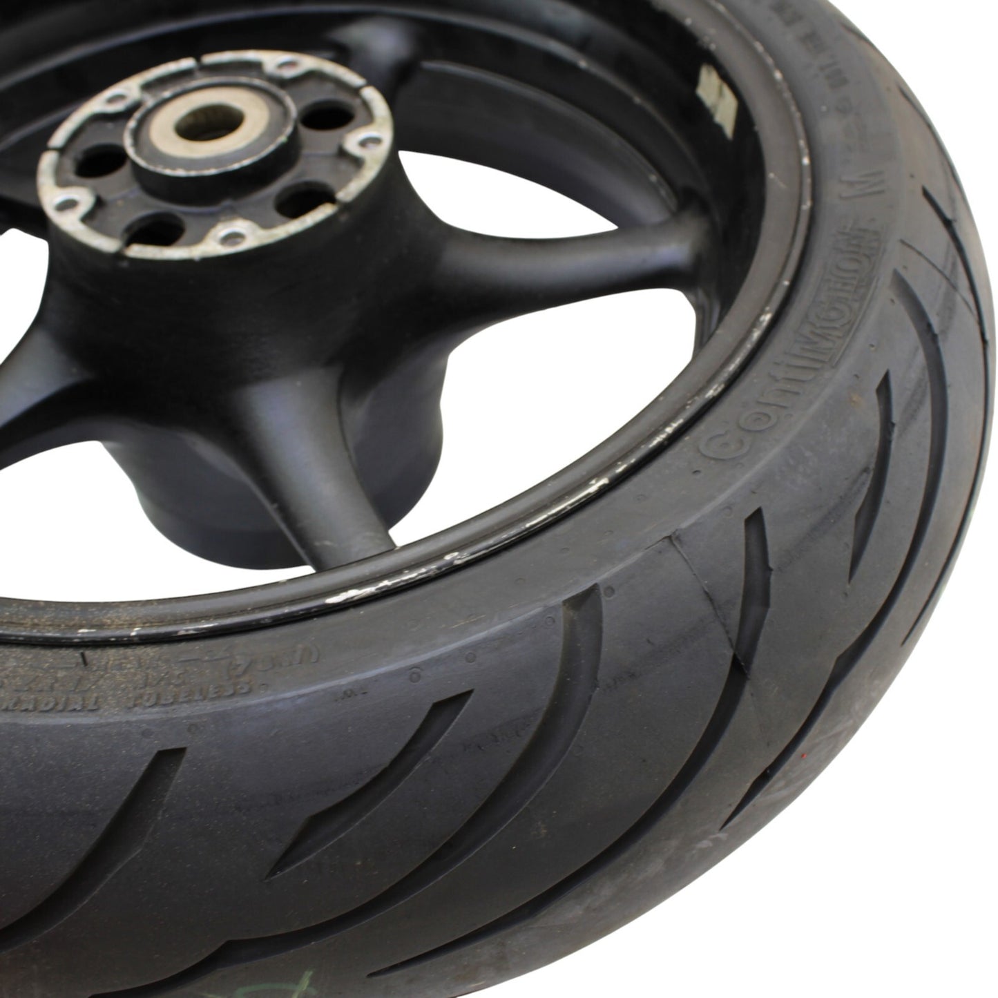 2006 2007 YAMAHA YZF R6 REAR WHEEL BACK RIM BLACK STRAIGHT