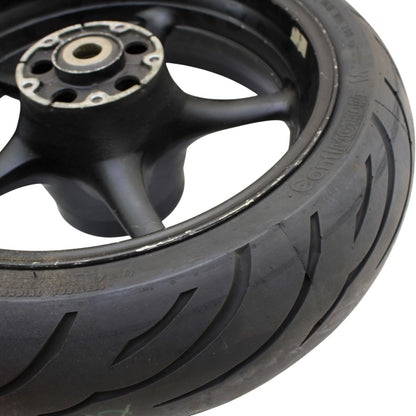 2006 2007 YAMAHA YZF R6 REAR WHEEL BACK RIM BLACK STRAIGHT
