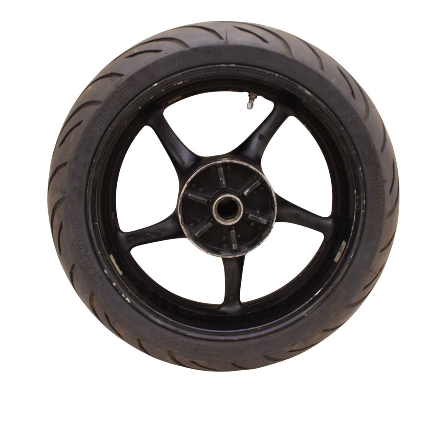 2006 2007 YAMAHA YZF R6 REAR WHEEL BACK RIM BLACK STRAIGHT