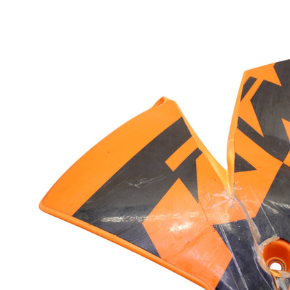 2000 - 2003 KTM 520 EXC LEFT GAS TANK FAIRING ORANGE SIDE COVER *DAMAGED*