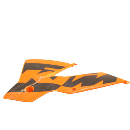 2000 - 2003 KTM 520 EXC LEFT GAS TANK FAIRING ORANGE SIDE COVER *DAMAGED*