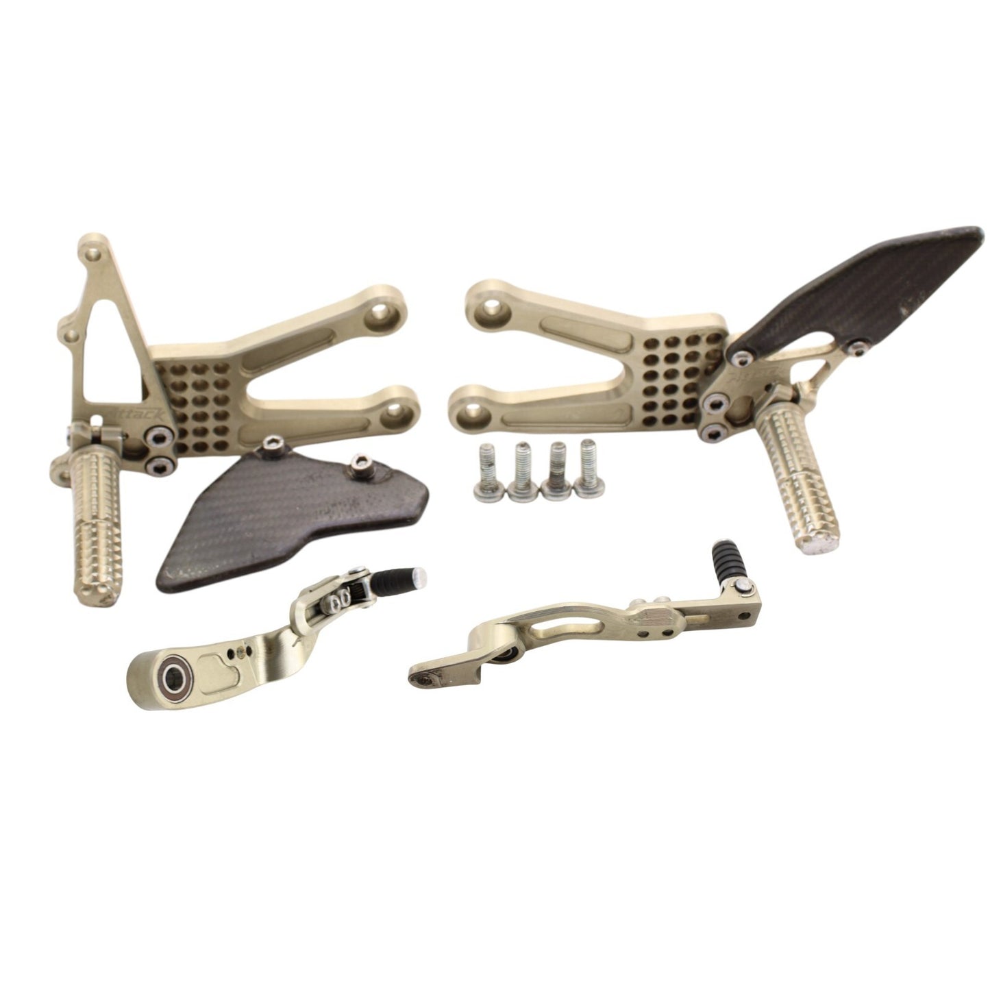 2017 - 2024 SUZUKI GSXR1000R ATTACK REARSETS ADJUSTABLE TRACK RACE BRONZE