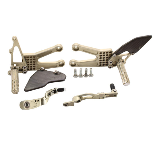 2017 - 2024 SUZUKI GSXR1000R ATTACK REARSETS ADJUSTABLE TRACK RACE BRONZE