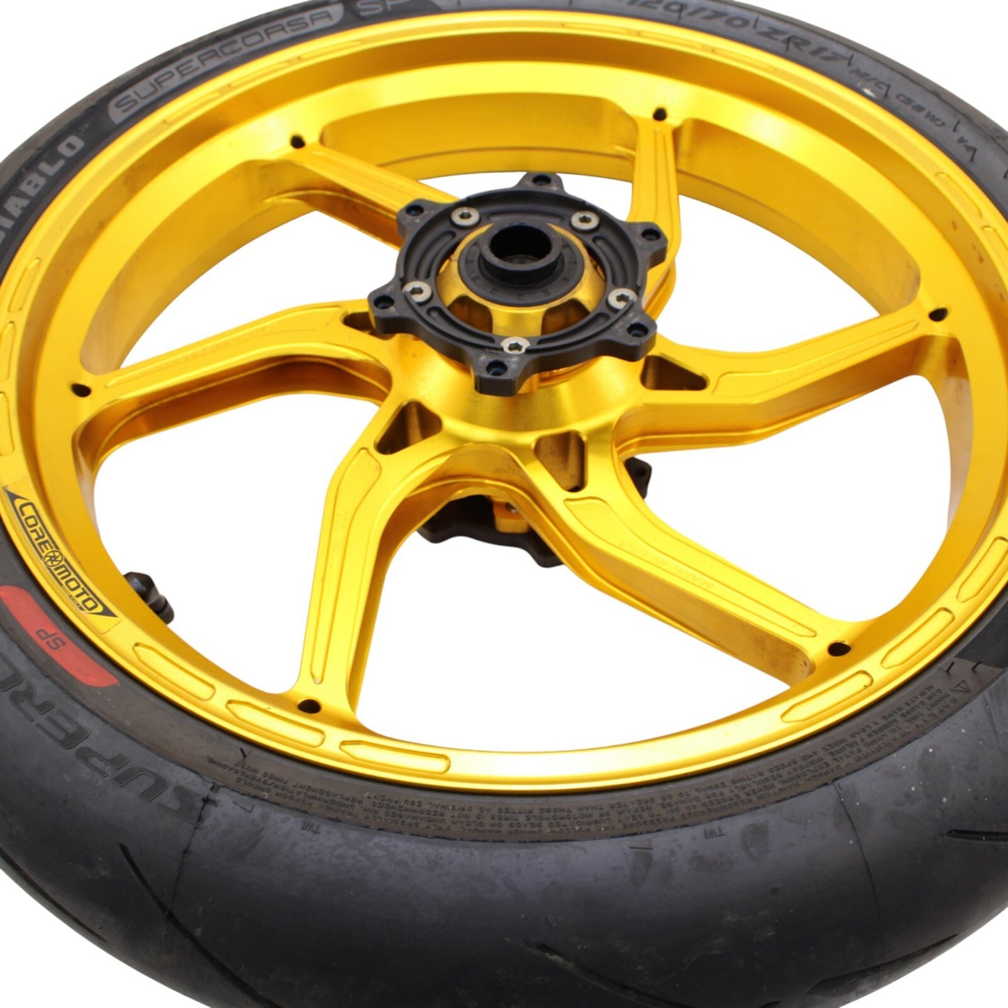 2017 - 2024 SUZUKI GSXR 1000 R Core Moto WHEEL SET FRONT REAR RIMS HUB GOLD