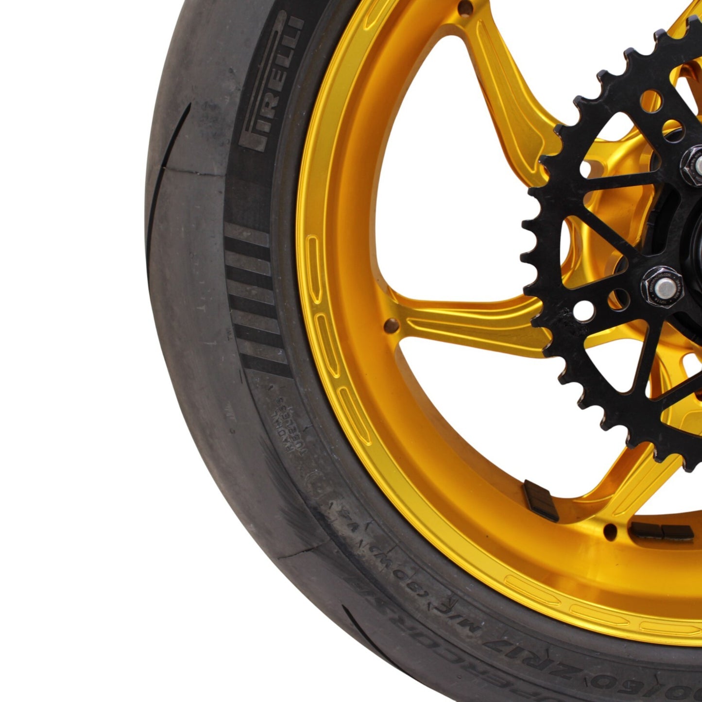 2017 - 2024 SUZUKI GSXR 1000 R Core Moto WHEEL SET FRONT REAR RIMS HUB GOLD