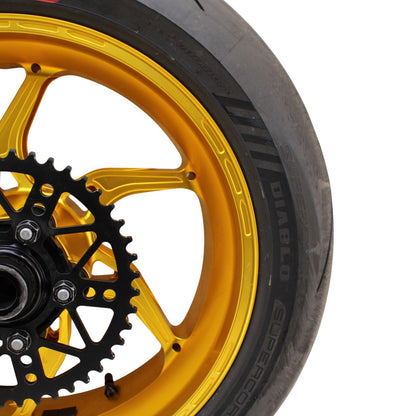 2017 - 2024 SUZUKI GSXR 1000 R Core Moto WHEEL SET FRONT REAR RIMS HUB GOLD