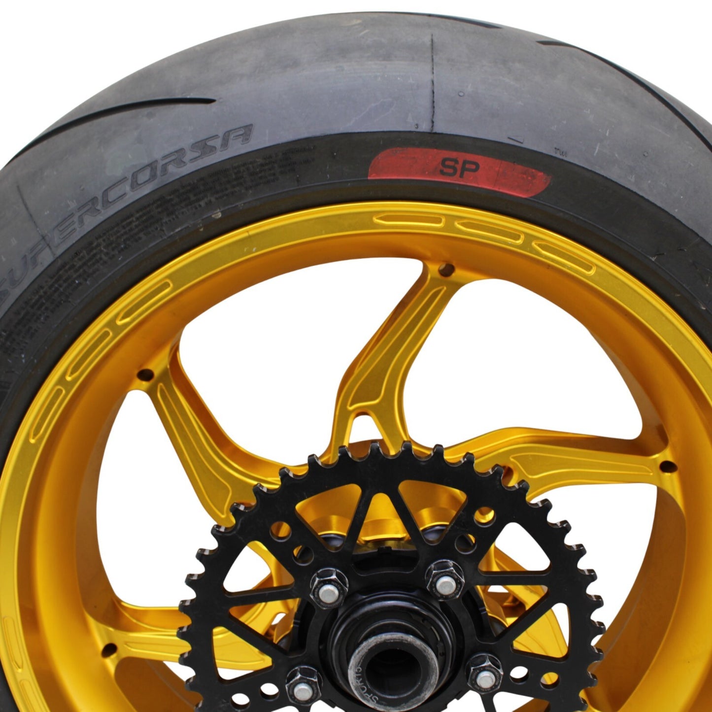 2017 - 2024 SUZUKI GSXR 1000 R Core Moto WHEEL SET FRONT REAR RIMS HUB GOLD