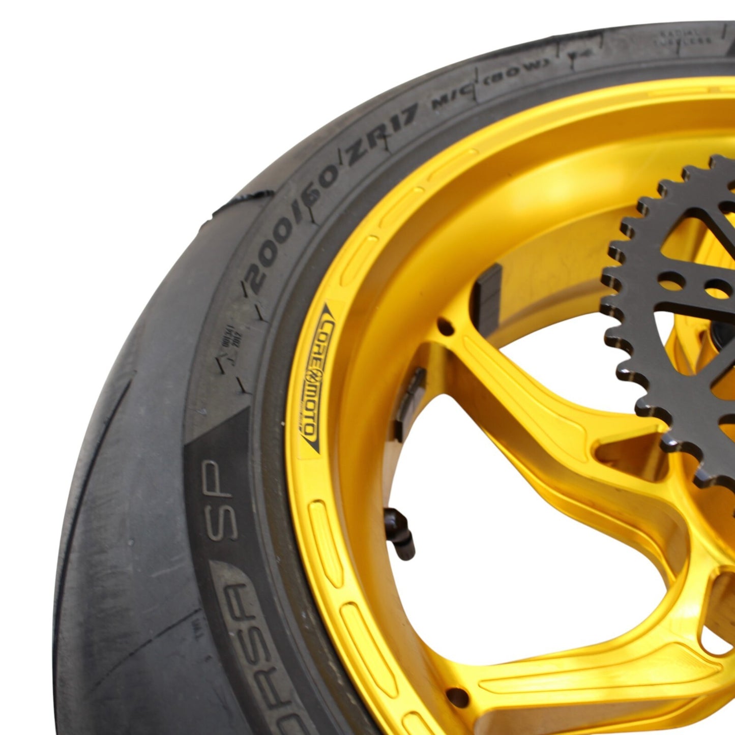 2017 - 2024 SUZUKI GSXR 1000 R Core Moto WHEEL SET FRONT REAR RIMS HUB GOLD