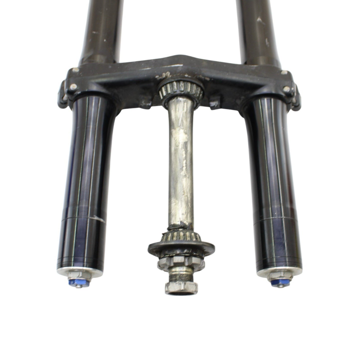 2007 - 2012 HONDA CBR600RR FORKS TRIPLE TREE AXLE FRONT SUPENSION BLACK STOCK