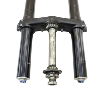 2007 - 2012 HONDA CBR600RR FORKS TRIPLE TREE AXLE FRONT SUPENSION BLACK STOCK