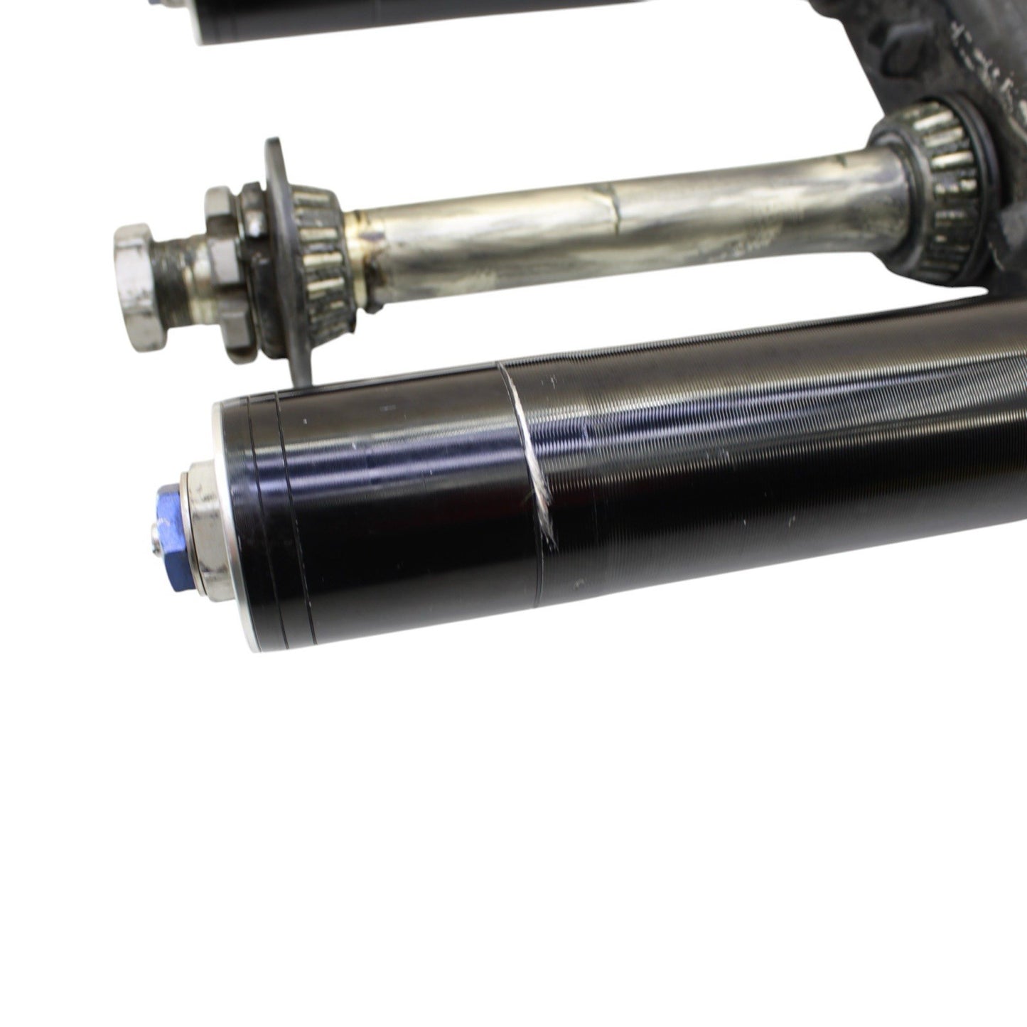 2007 - 2012 HONDA CBR600RR FORKS TRIPLE TREE AXLE FRONT SUPENSION BLACK STOCK