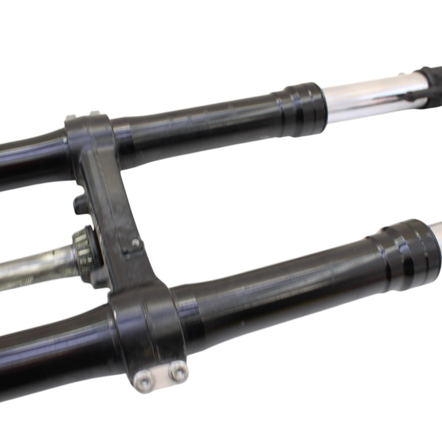 2007 - 2012 HONDA CBR600RR FORKS TRIPLE TREE AXLE FRONT SUPENSION BLACK STOCK