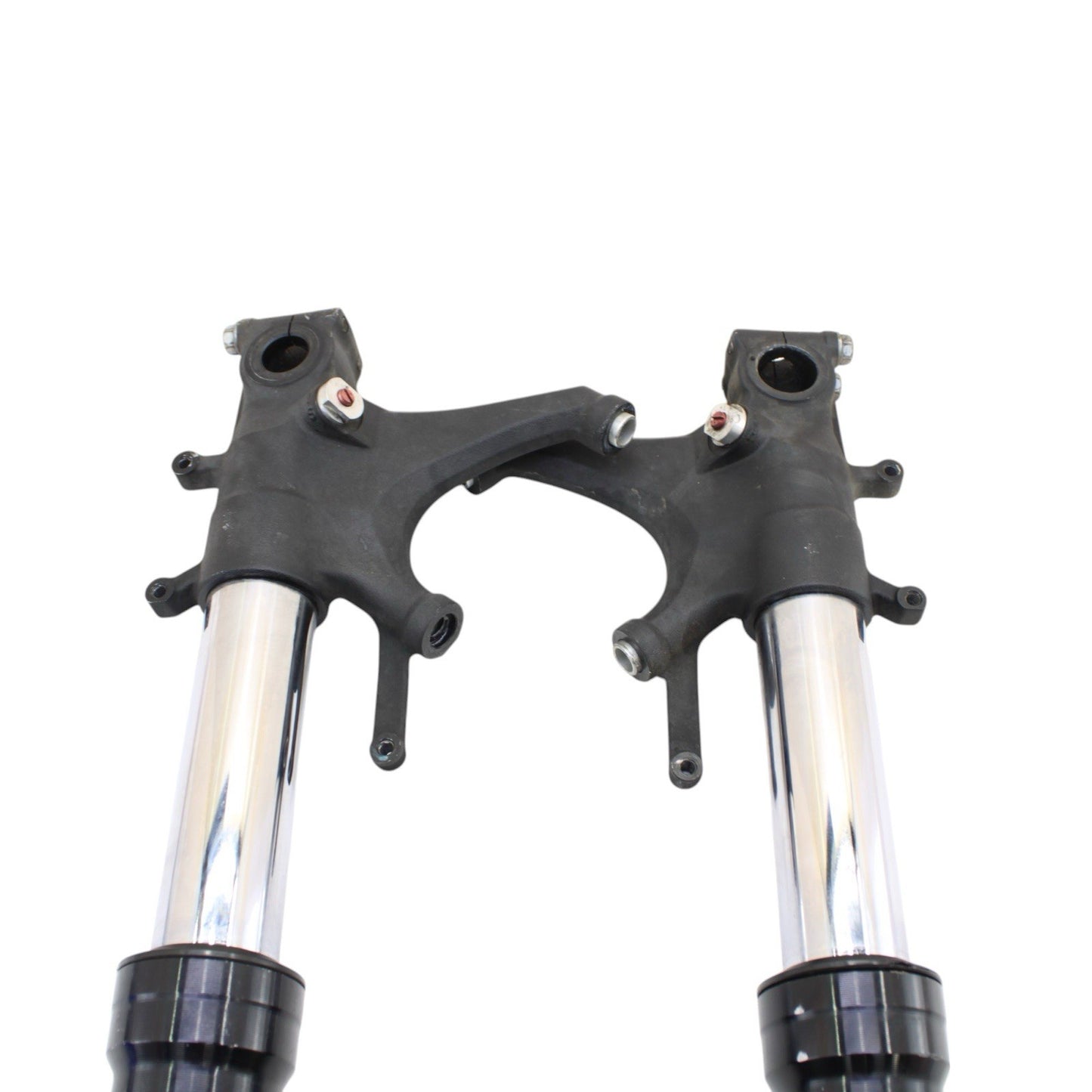 2007 - 2012 HONDA CBR600RR FORKS TRIPLE TREE AXLE FRONT SUPENSION BLACK STOCK