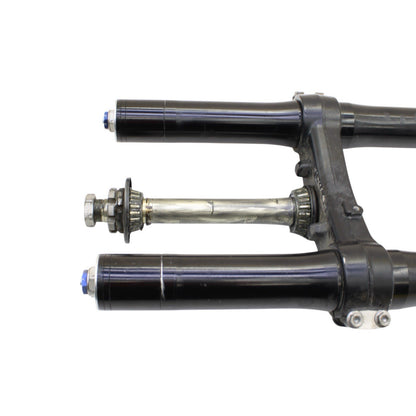 2007 - 2012 HONDA CBR600RR FORKS TRIPLE TREE AXLE FRONT SUPENSION BLACK STOCK