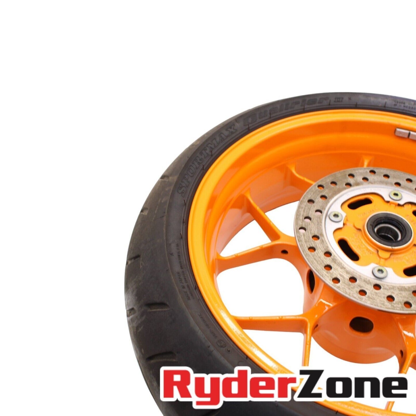 2012 - 2016 HONDA CBR1000RR REAR WHEEL RIM ORANGE TIRE REPSOL ROTOR STRAIGHT