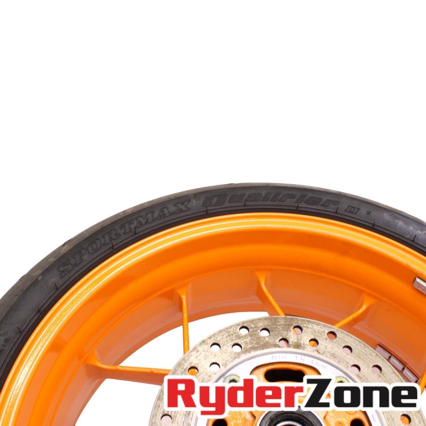 2012 - 2016 HONDA CBR1000RR REAR WHEEL RIM ORANGE TIRE REPSOL ROTOR STRAIGHT