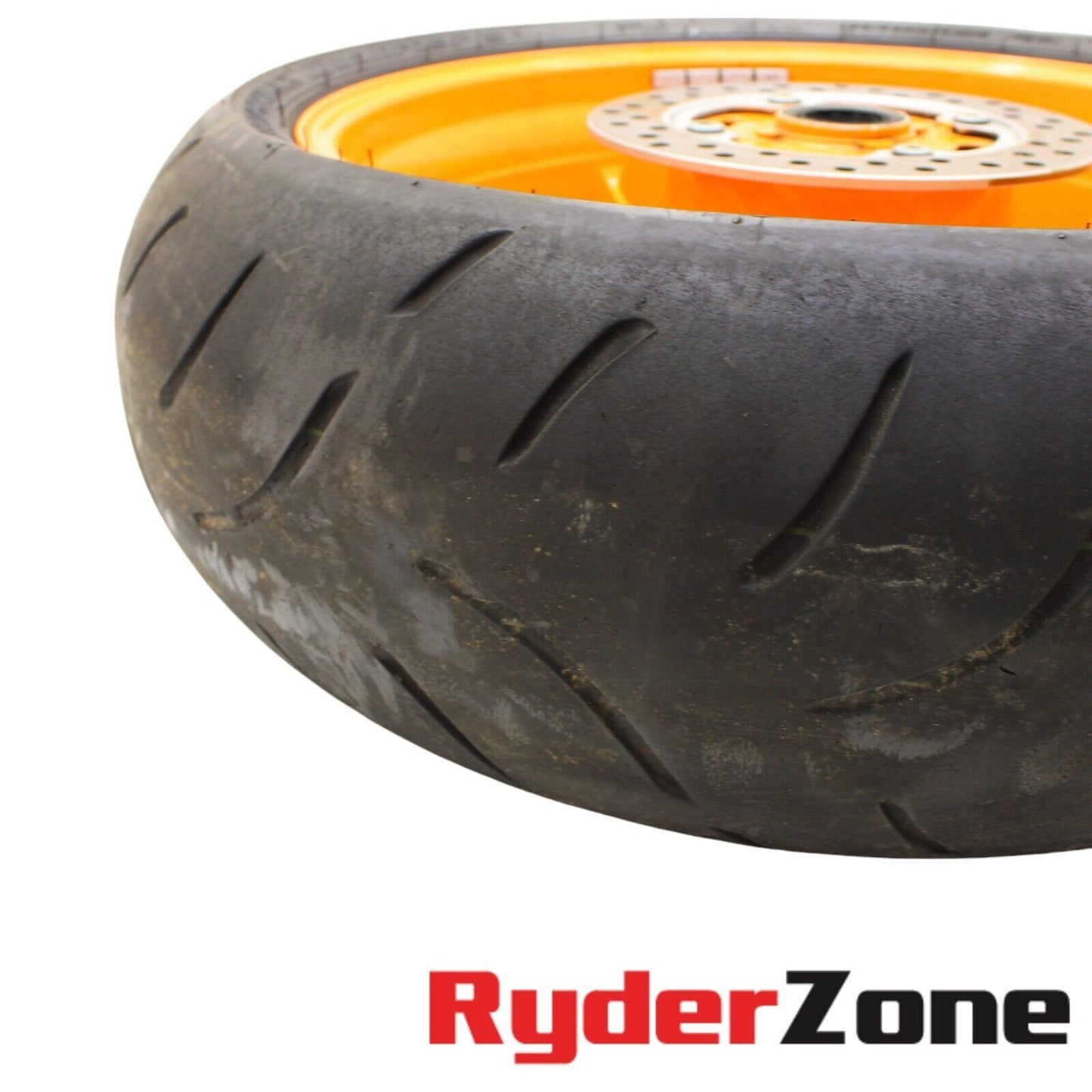 2012 - 2016 HONDA CBR1000RR REAR WHEEL RIM ORANGE TIRE REPSOL ROTOR STRAIGHT