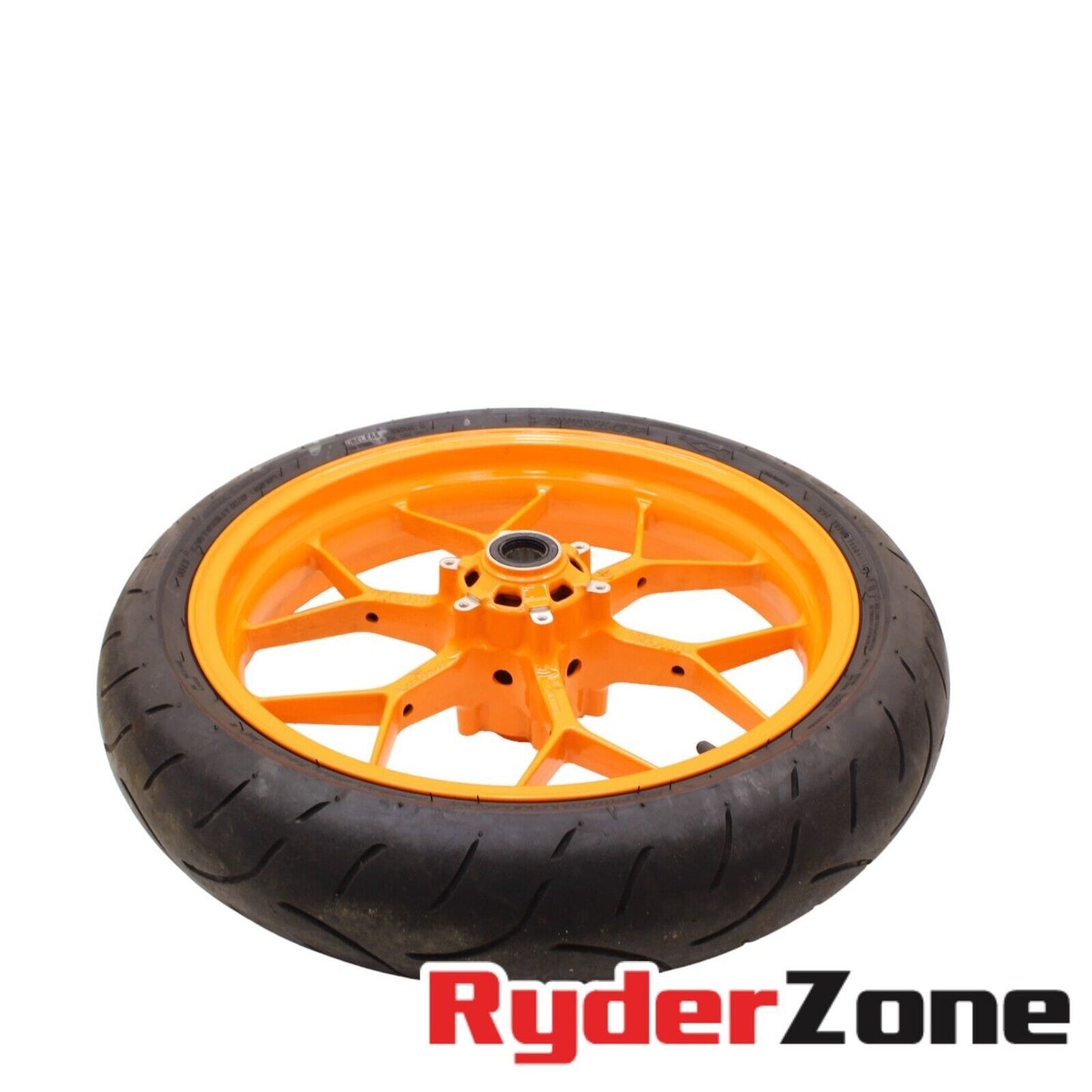 2012 - 2016 HONDA CBR1000RR FRONT WHEEL REPSOL RIM ORANGE TIRE STRAIGHT
