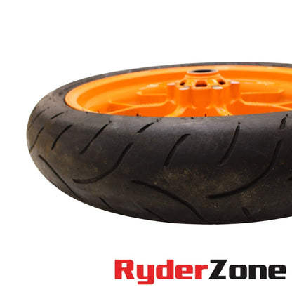 2012 - 2016 HONDA CBR1000RR FRONT WHEEL REPSOL RIM ORANGE TIRE STRAIGHT