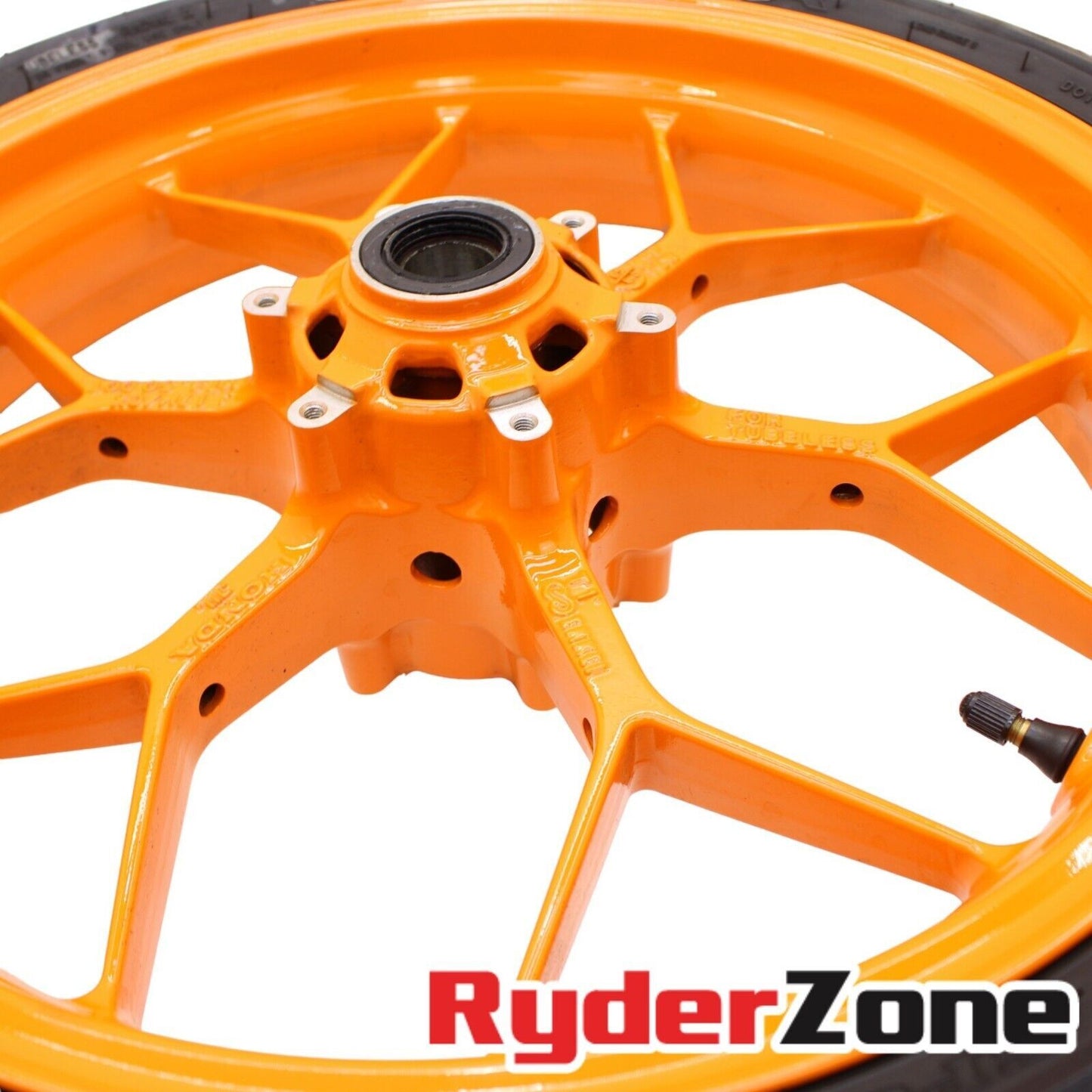 2012 - 2016 HONDA CBR1000RR FRONT WHEEL REPSOL RIM ORANGE TIRE STRAIGHT