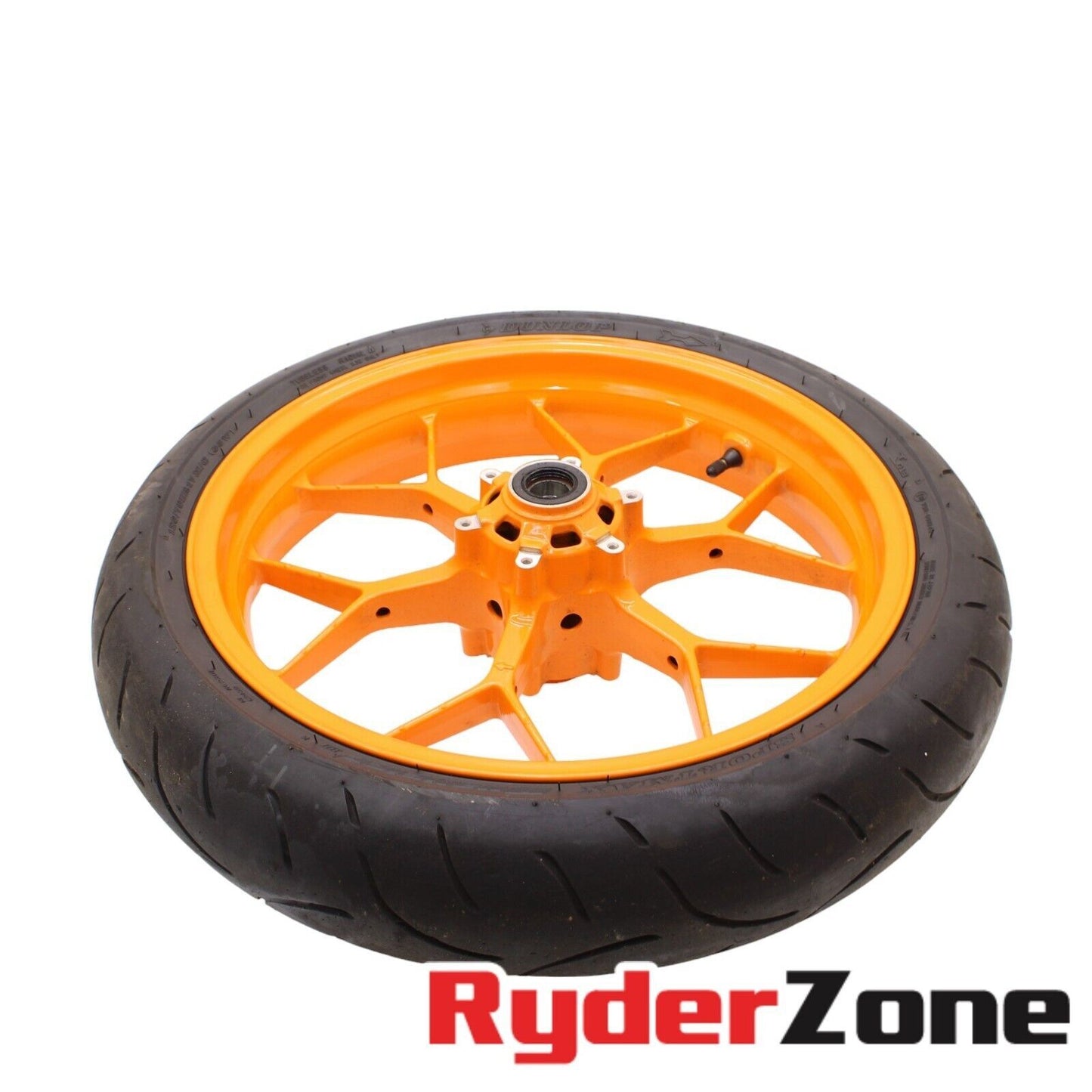 2012 - 2016 HONDA CBR1000RR FRONT WHEEL REPSOL RIM ORANGE TIRE STRAIGHT