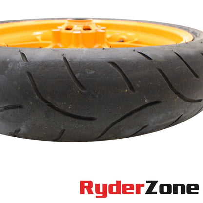 2012 - 2016 HONDA CBR1000RR FRONT WHEEL REPSOL RIM ORANGE TIRE STRAIGHT